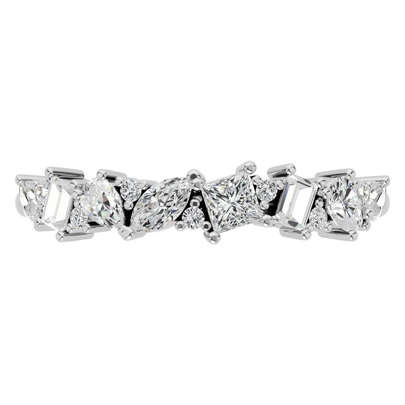 Multi-Shape Lab Grown Diamond Stackable Band