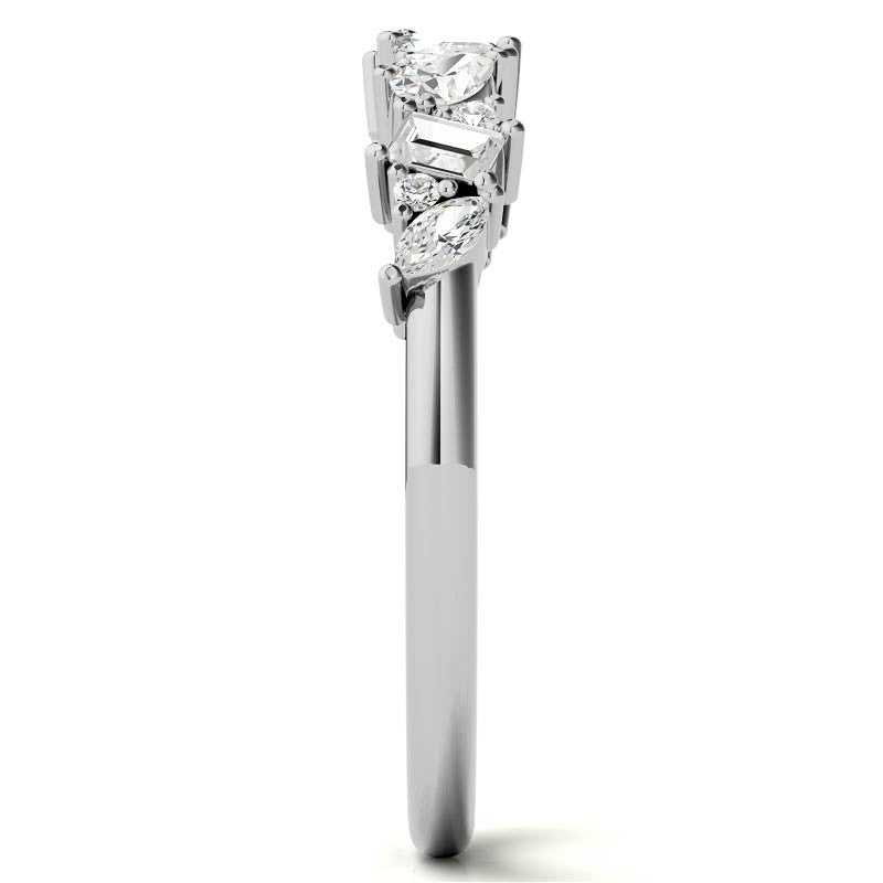 Multi-Shape Lab Grown Diamond Stackable Band