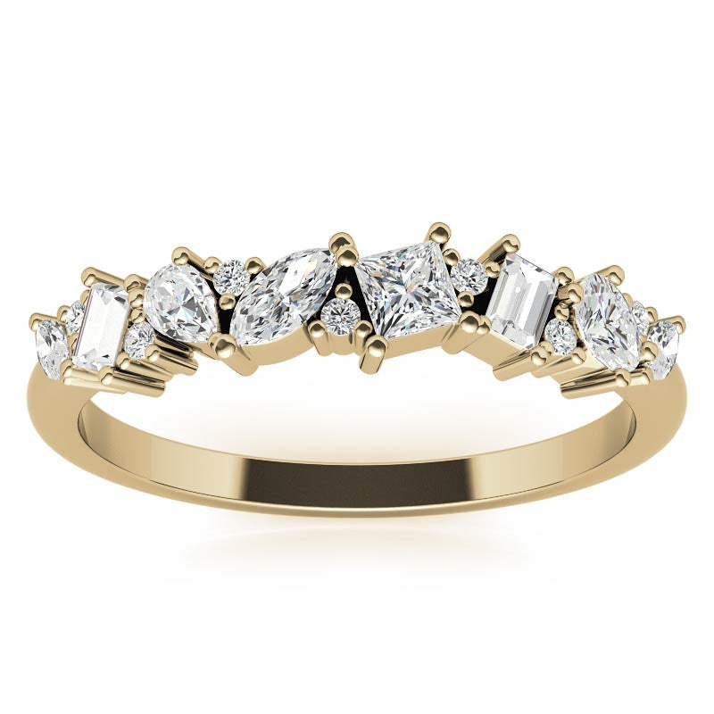 Multi-Shape Lab Grown Diamond Stackable Band