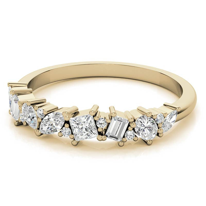 Multi-Shape Lab Grown Diamond Stackable Band