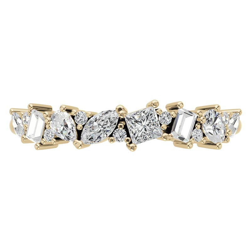 Multi-Shape Lab Grown Diamond Stackable Band