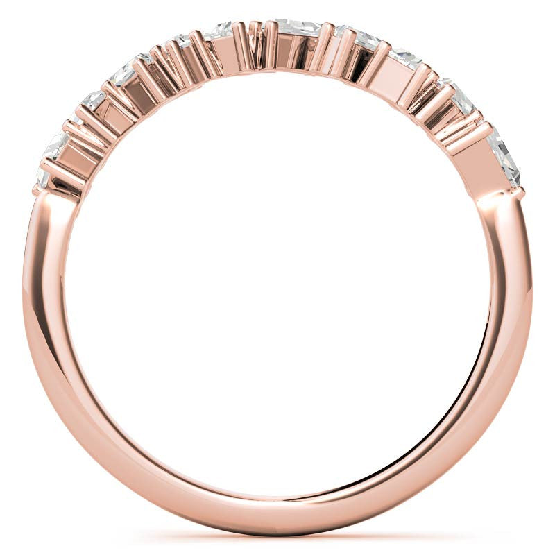Tapered Baguette Diamond Stackable Band