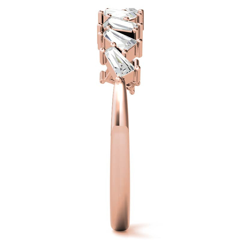 Tapered Baguette Diamond Stackable Band