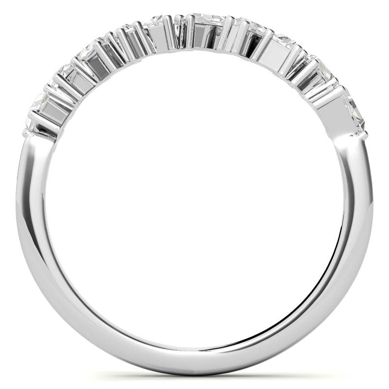 Tapered Baguette Diamond Stackable Band
