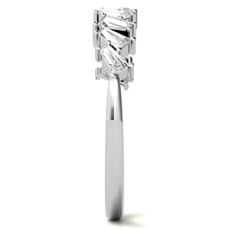 Tapered Baguette Diamond Stackable Band