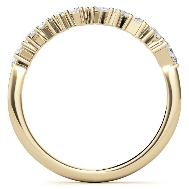 Tapered Baguette Diamond Stackable Band