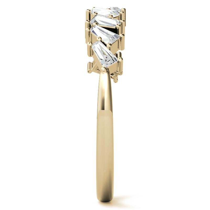 Tapered Baguette Diamond Stackable Band