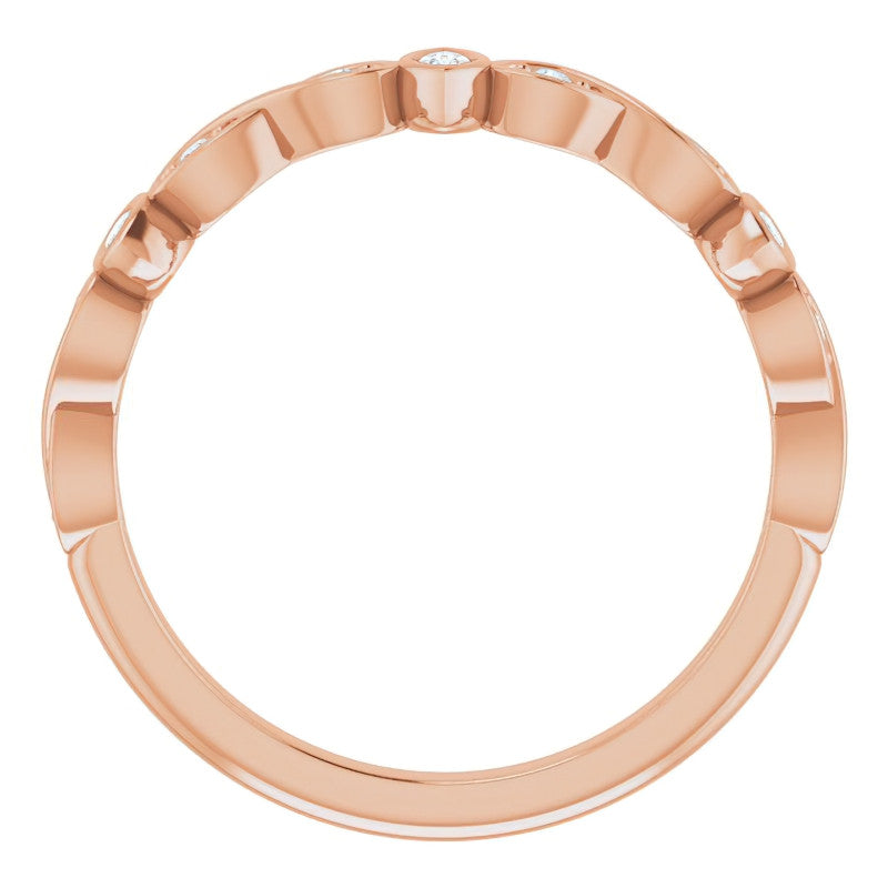 2mm Infinity Inspired Moissanite Stackable Band