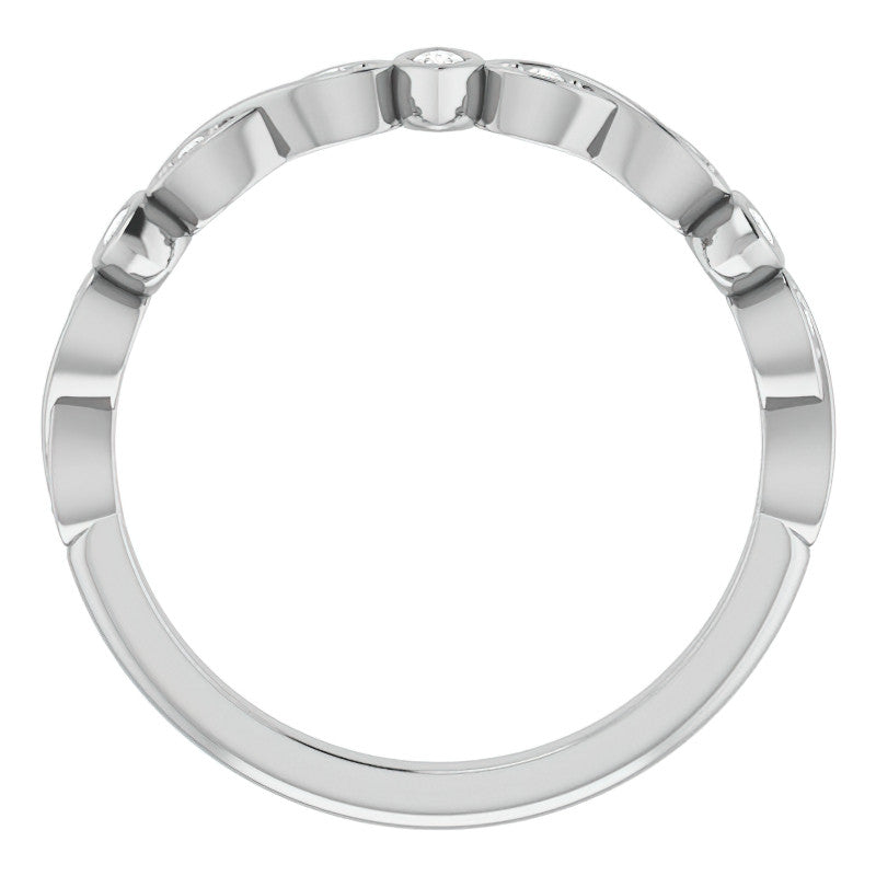 2mm Infinity Inspired Moissanite Stackable Band