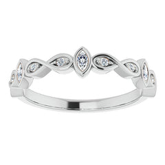 2mm Infinity Inspired Moissanite Stackable Band