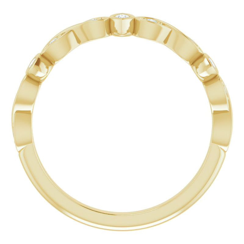 2mm Infinity Inspired Moissanite Stackable Band