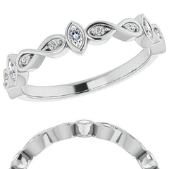 2mm Infinity Inspired Moissanite Stackable Band