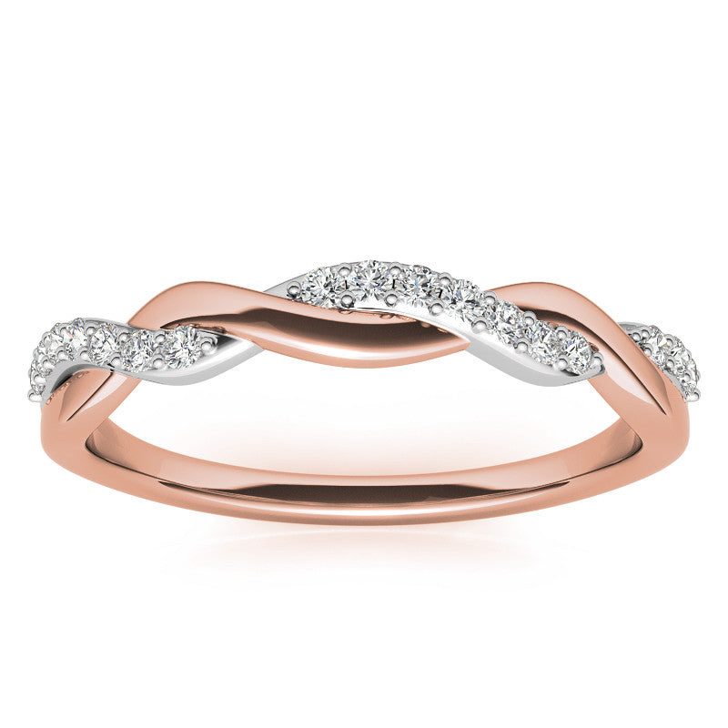 Petite Infinity Moissanite Stackable Band