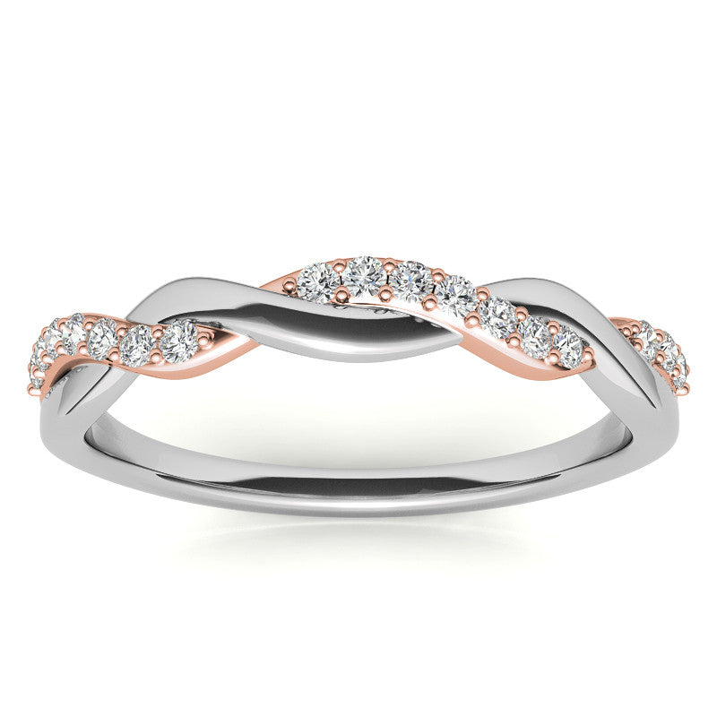 Petite Infinity Moissanite Stackable Band