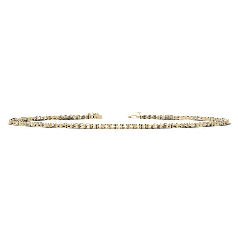 4-Prong 3.5mm Round Brilliant Moissanite Tennis Necklace 16.4ct - 20.4ct