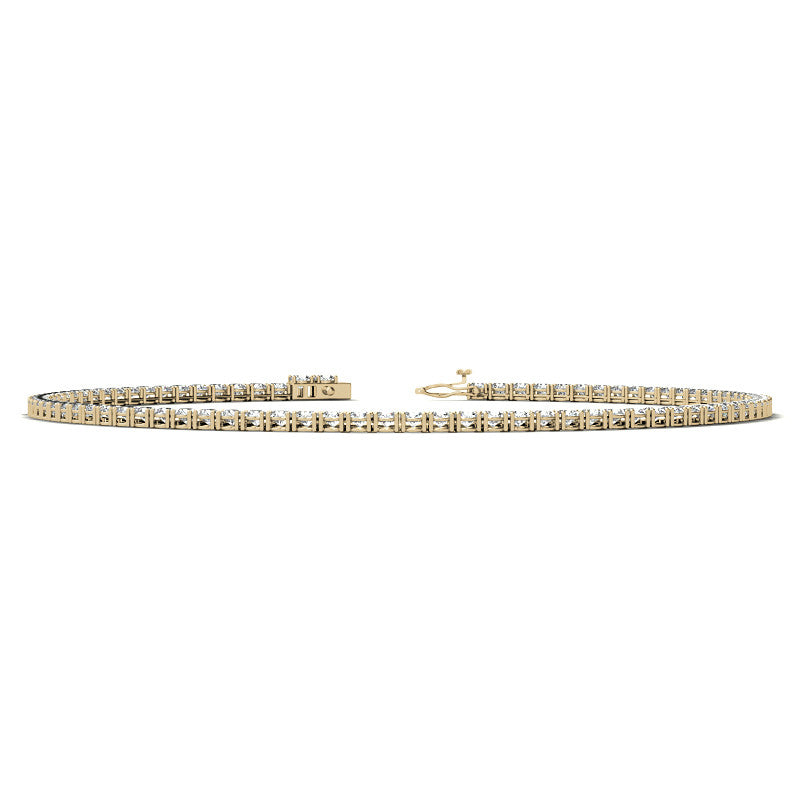 4-Prong 4.5mm Round Brilliant Moissanite Tennis Necklace 28.4ct - 35.3ct