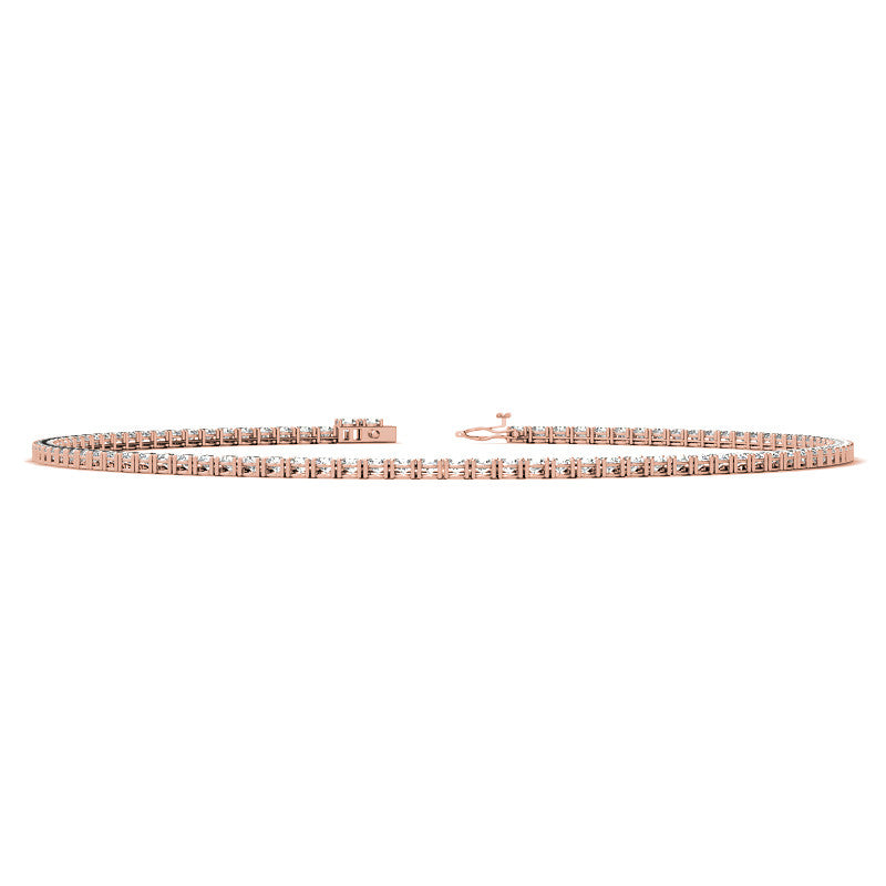 4-Prong 4mm Round Brilliant Moissanite Tennis Necklace 23.25ct - 29.25ct