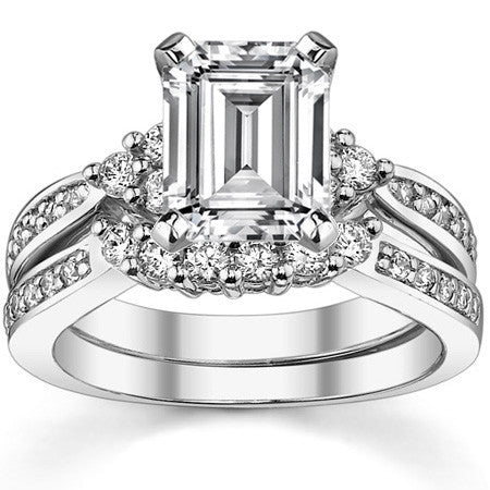 Round Brilliant Moissanite Engagement Ring, 0.28ct