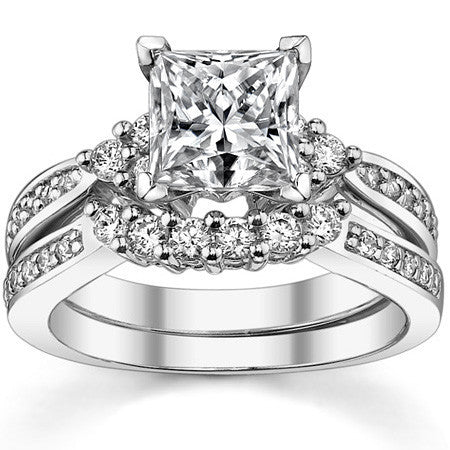 Round Brilliant Moissanite Engagement Ring, 0.28ct