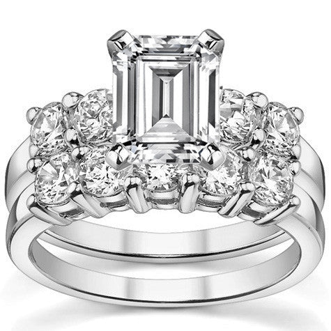 Round Brilliant Moissanite Engagement Ring Setting 0.60ct