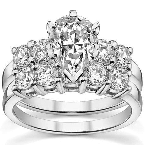 Round Brilliant Moissanite Engagement Ring Setting 0.60ct