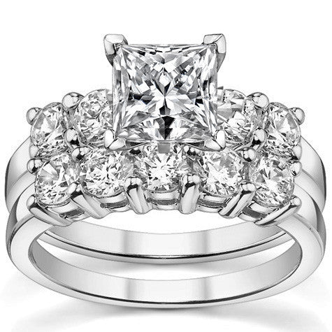 Round Brilliant Moissanite Engagement Ring Setting 0.60ct