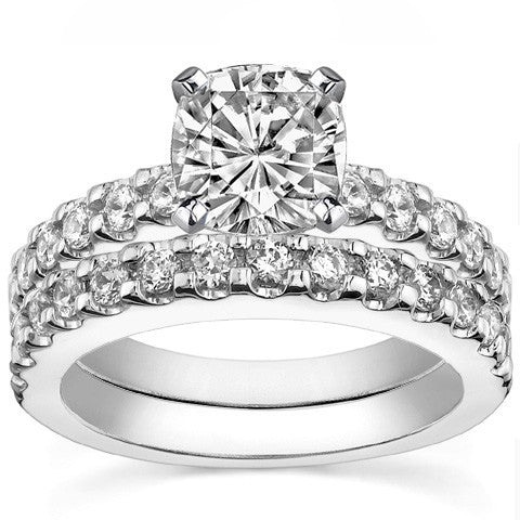 Round Brilliant Moissanite Engagement Ring Setting 0.72ct