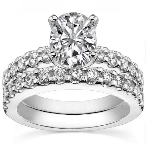 Round Brilliant Moissanite Engagement Ring Setting 0.72ct
