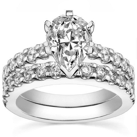 Round Brilliant Moissanite Engagement Ring Setting 0.72ct