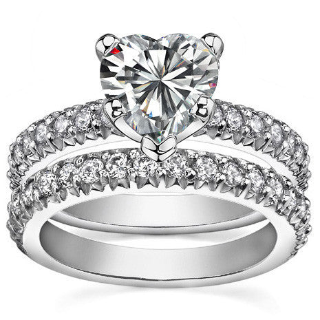 Round Brilliant Moissanite Engagement Ring Setting, 0.54ct