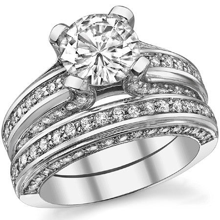 Round Brilliant Moissanite Engagement Ring