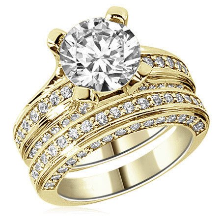 Round Brilliant Moissanite Engagement Ring