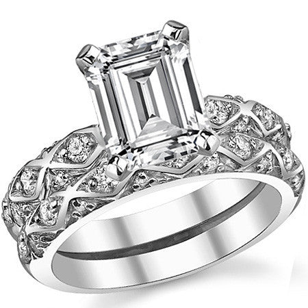 Round Brilliant Moissanite Engagement Ring Setting 0.24ct