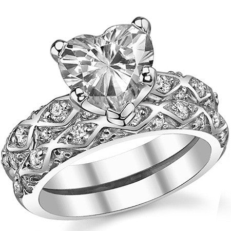 Round Brilliant Moissanite Engagement Ring Setting 0.24ct