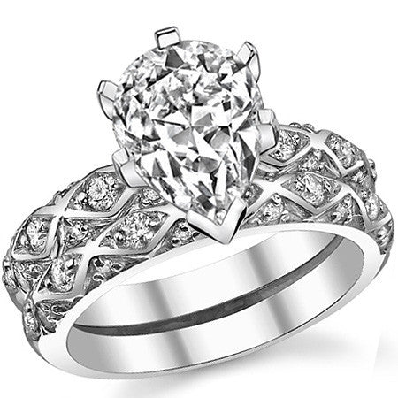 Round Brilliant Moissanite Engagement Ring Setting 0.24ct