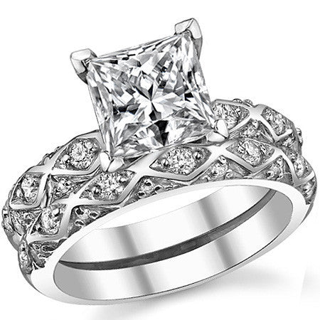 Round Brilliant Moissanite Engagement Ring Setting 0.24ct