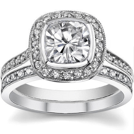 Legacy Cushion Moissanite Engagement Ring