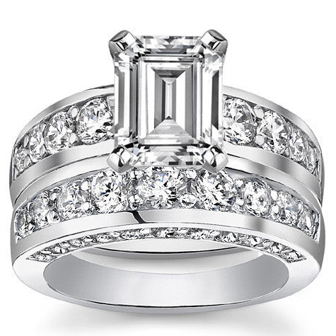 Round Brilliant Moissanite Engagement Ring Setting 1.1ct
