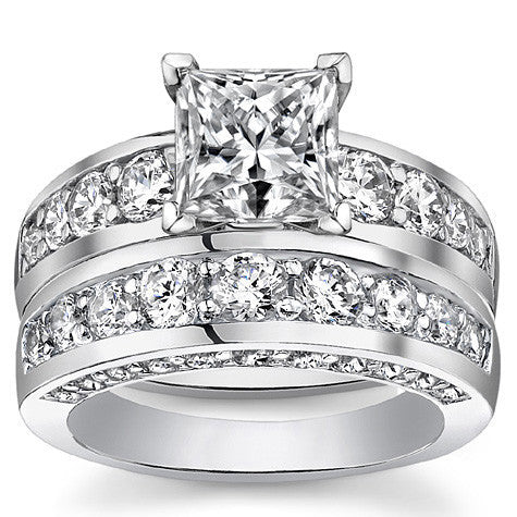 Round Brilliant Moissanite Engagement Ring Setting 1.1ct
