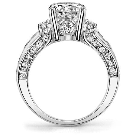 Round & Sapphire/Ruby Moissanite Wedding Set