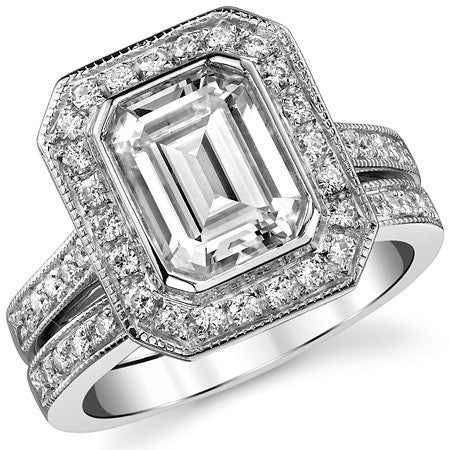 Emerald Legacy Moissanite Engagement Ring